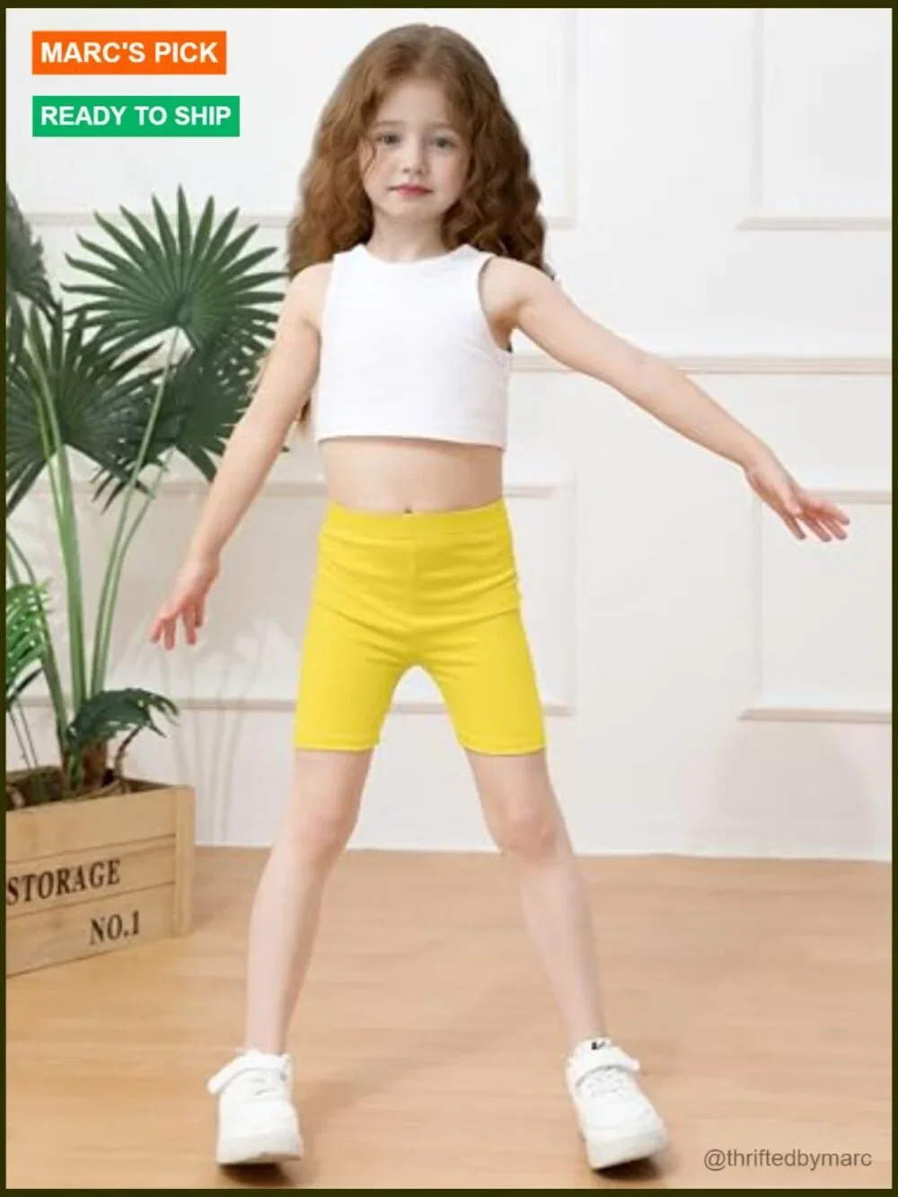 6 Pack Toddler Girls Bike Shorts Soft Cotton Summer Dancewear
